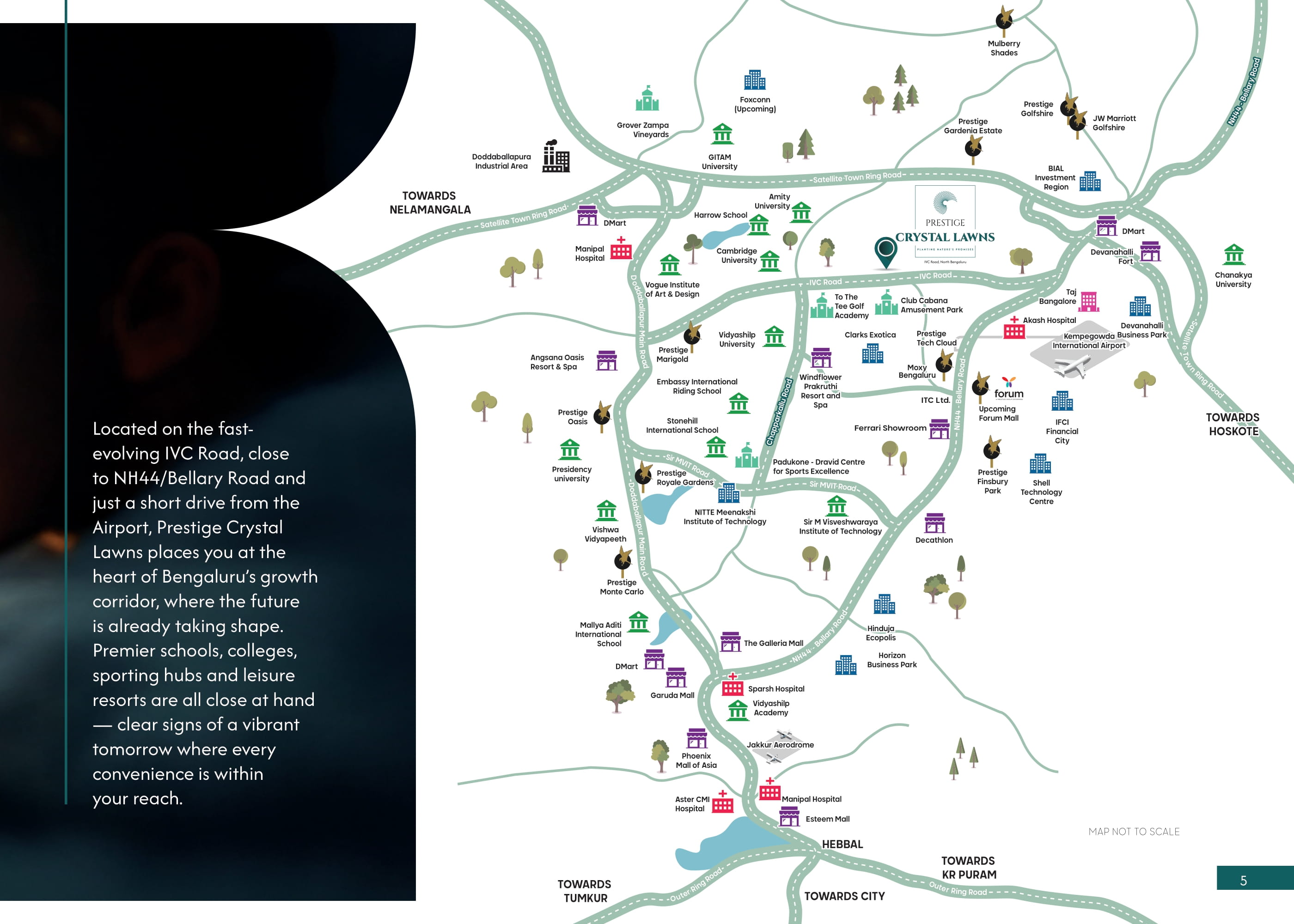 Prestige Crystal Lawns Location Map